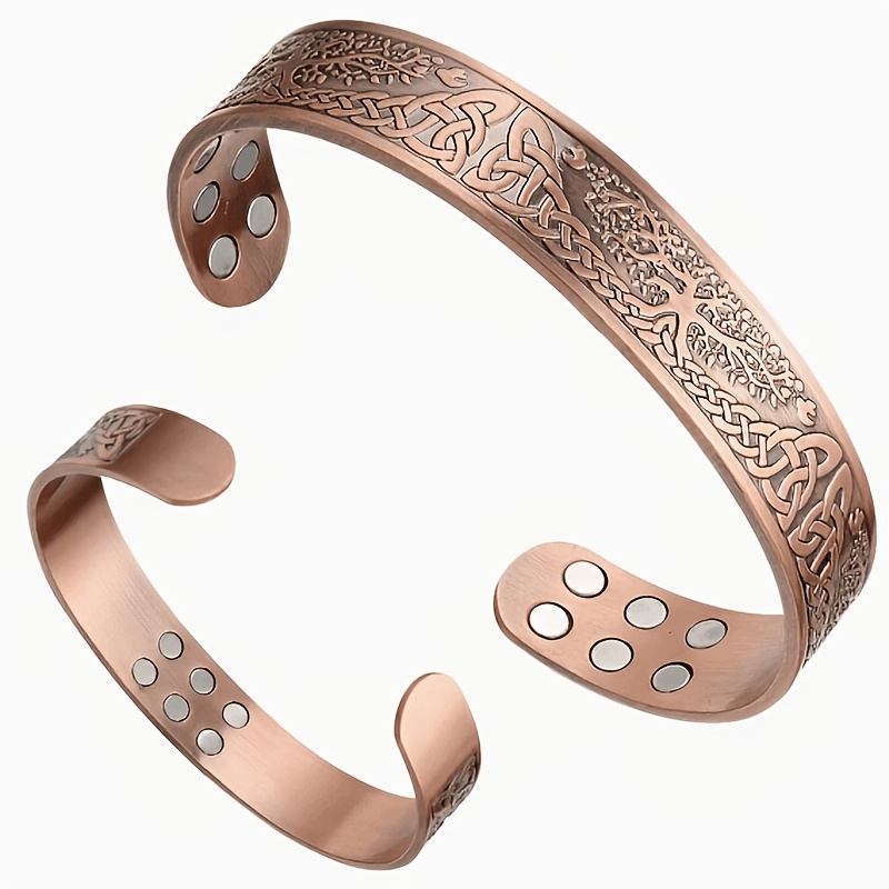 Men's and Women's Tree of Life Bangle, Adjustable Design
